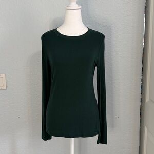 LOFT Dark Green Long Sleeve Top